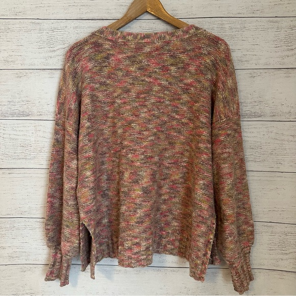 Anthropologie Pilrco Deep-V Spacedye  Sweater - Picture 6 of 7